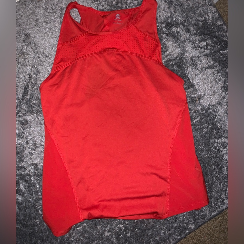 Orange Women’s Athletic Workout Tank Top Medium